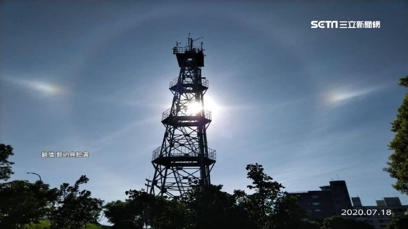 南投飆高溫　豔陽現「幻日環」美景
