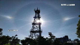 南投飆高溫　豔陽現「幻日環」美景