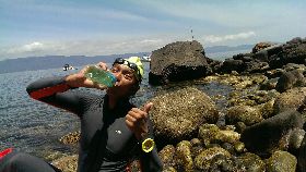 林家和完成單日來回泳渡龜山島