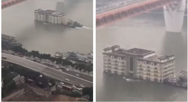 長江5層樓房水上漂？真相曝光網驚呆