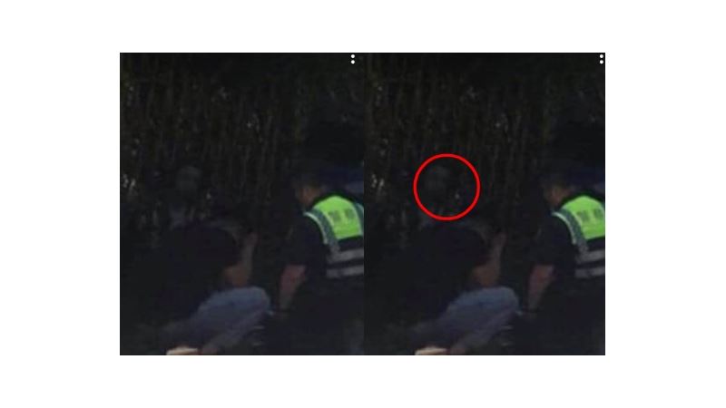 抓交替？車禍事主身後飄「蒼白人頭」