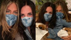 安妮斯頓貼出戴口罩照片。（圖／翻攝自IG） 