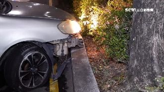 嫌犯撞3偵防車　落跑自撞分隔島落網