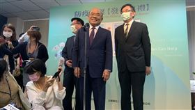 蘇貞昌嚴肅闢謠三倍券謠言。（圖／記者陳宜加攝影）