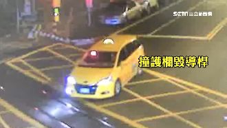 小黃闖平交道卡住　差16秒被火車撞