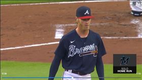 ▲勇士先發投手佛提紐維奇（Mike Foltynewicz）慘挨馬林魚「背靠背靠背」全壘打。（圖／翻攝自MLB官網）