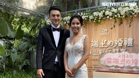 班傑與小8歲的泰籍華橋妻子Cindy。圖／記者方佳琳攝影