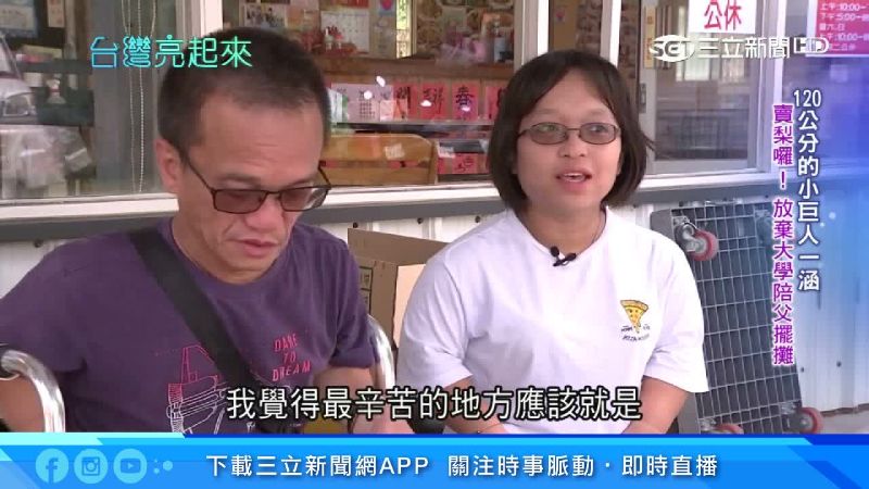 120公分小巨人　放棄大學陪父擺攤