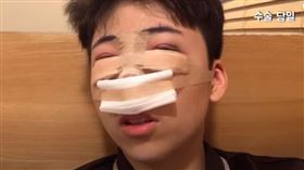 南韓高中生網紅金民書（김민서音譯）將自己整型成朴寶劍/（圖／翻攝自YouTube）