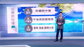 晴朗酷熱飆37度　吳德榮曝變天時間