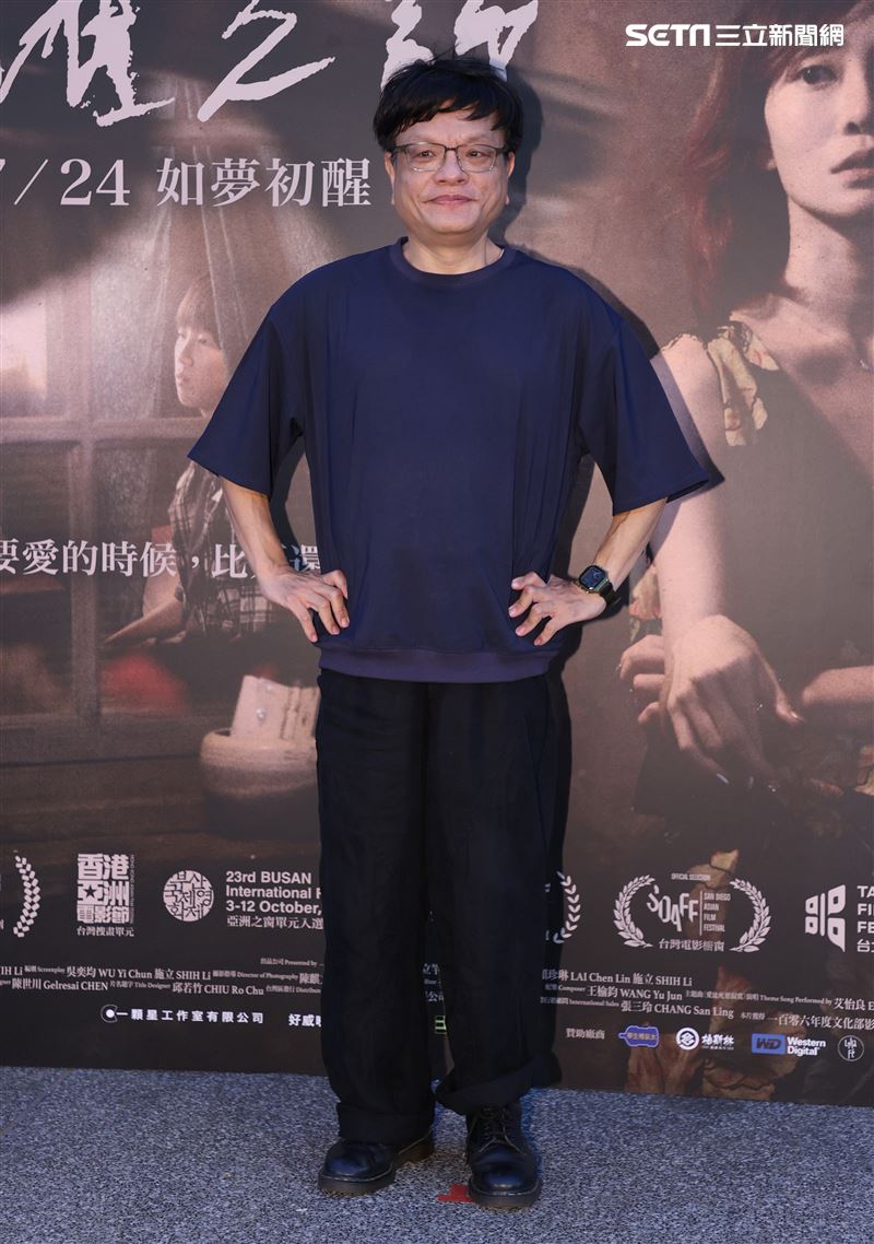 「野雀之詩」首映會導演施立。（記者邱榮吉/攝影）