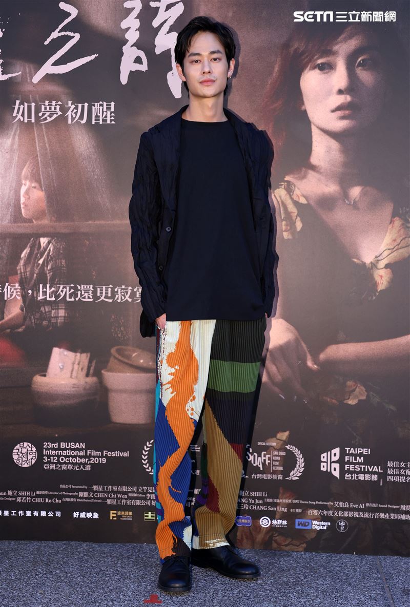 「野雀之詩」首映會演員夏騰宏。（記者邱榮吉/攝影）