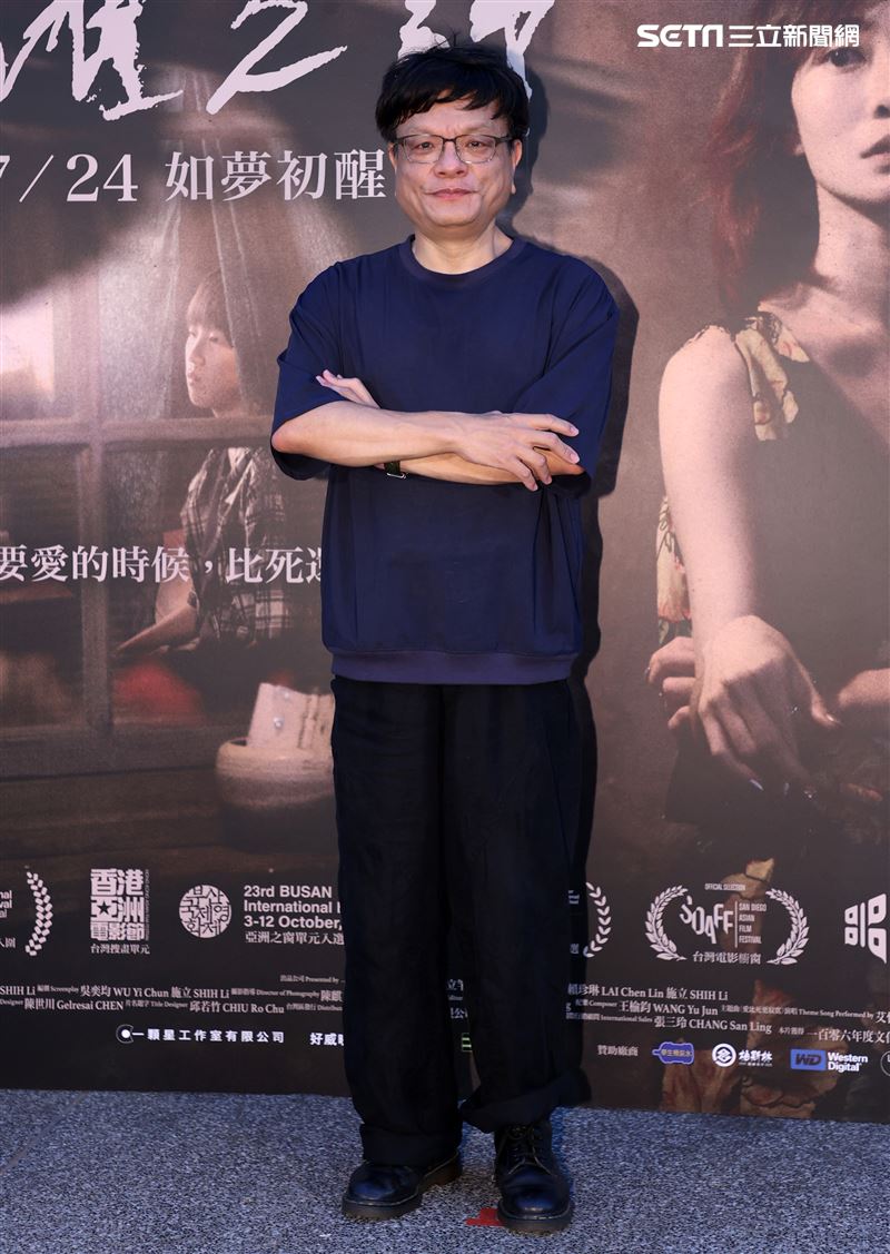 「野雀之詩」首映會導演施立。（記者邱榮吉/攝影）