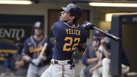 ▲葉立奇（Christian Yelich）敲出夏訓首轟。（圖／美聯社／達志影像）