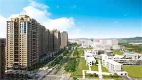 ▲三峽北大特區藝術大道-桃子腳&紫京城鳥瞰。（圖／遠雄提供）