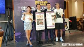 ▲林俊吉喜歡吃這樣的套餐，六角國際攜手全台最大運動通路摩曼頓推動「健康新生活」。（圖／記者林辰彥攝影）