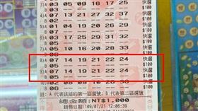 電腦選號,威力彩,相同,巧合,頭獎(翻攝自 PTT)