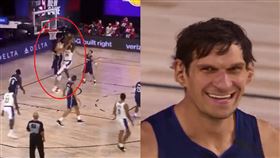 NBA／完全沒跳！巨神兵蓋魔獸2鍋
NBA,洛杉磯湖人,Dwight Howard,達拉斯獨行俠,巨神兵,Boban Marjanovic,火鍋
翻攝自推特