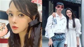 伊能靜與小哈利合照皆後製過臉蛋不曝光。微博