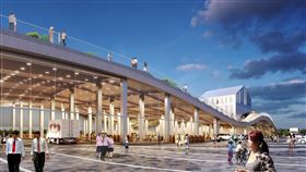 奪國家卓越獎  台南新化果菜市場110年9月啟用台南新化果菜市場的遷建計畫由都市里人團隊李麗如建築師事務所與荷蘭MVRDV事務所跨國合作設計，果菜市場屋頂綠化及流線型設計特殊景觀，已取得候選綠建築及候選智慧建築雙證書；並獲「2020國家卓越建設獎」，預定民國110年9月啟用。（台南市政府提供）中央社記者張榮祥台南傳真  109年7月24日