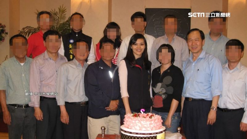 教授幫慶生！李眉蓁穿黨徽背心現身