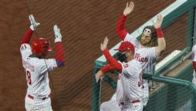 ▲葛果里耶斯（Didi Gregorius）敲出轉戰費城人首轟。（圖／美聯社／達志影像）