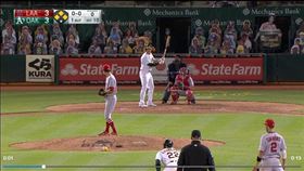 ▲大聯盟首次突破僵局，運動家敲出再見滿貫砲。（圖／翻攝自MLB官網）