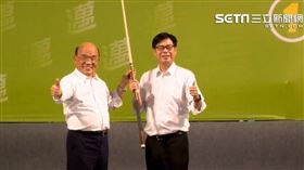 蘇貞昌暖送「會做事」撞球桿，喊高雄市長3條件陳其邁都有（圖／資料畫面）