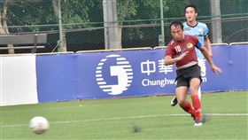 ▲隊長周宇杰踢進致勝的一球。（圖／航源FC提供）