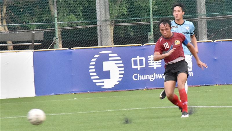 航源隊長眼神殺　踢進對大同決勝球