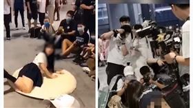 上海動漫展出現少女露下體（圖／翻攝自沸點視頻）