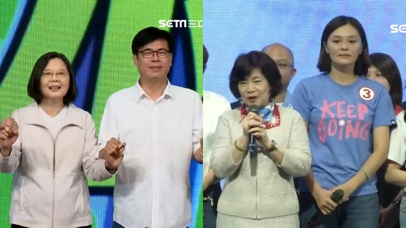 藍綠拚站台比氣勢　婆婆牌PK黨主席