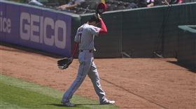 ▲天使隊大谷翔平退場。（圖／美聯社／達志影像）