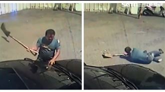 台中莽男打傷女友父母…勇父鐵鏟逼退