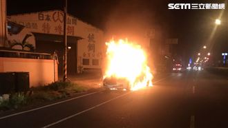 海神開到一半起火！4人急逃燒成廢鐵