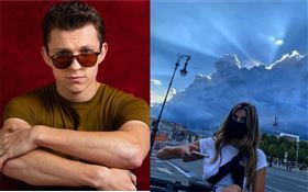  英國男星湯姆霍蘭德（Tom Holland）/曬出女友、英國女星納迪亞帕克斯（Nadia Parkes）照片。IG