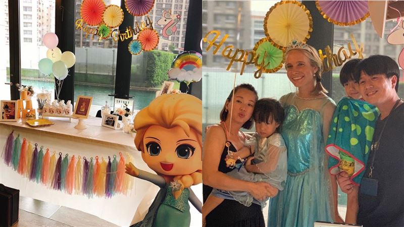六月女兒浮誇生日趴　驚見迪士尼女神