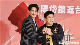 胡瓜出席陽岱鋼返台記者會。（圖/記者林聖凱攝影）