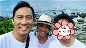 艾力克斯和李詠嫻/兒子跟女兒。臉書