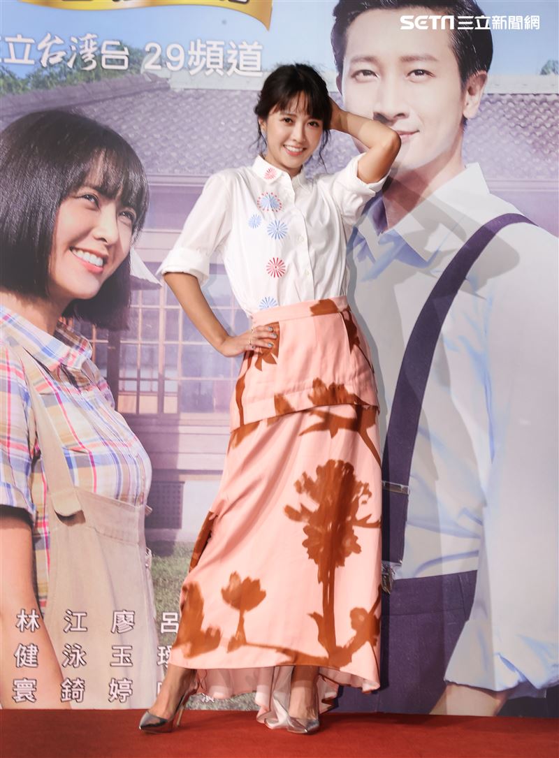 林艾璇（大元）出席「羅雀高飛」首映會。（記者邱榮吉/攝影）