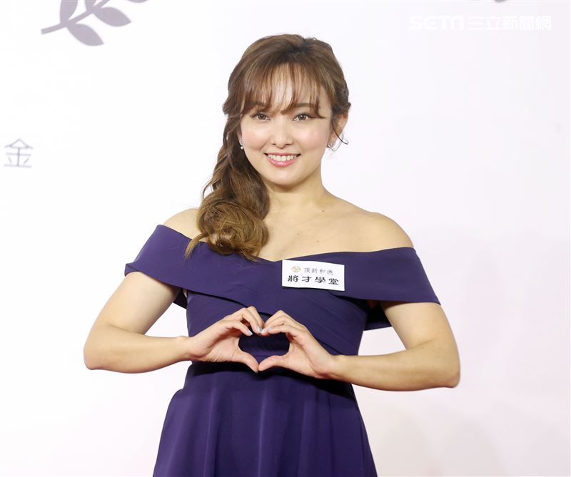 愛紗出席烘培錦標賽頒獎典禮。（記者邱榮吉/攝影）