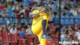 ▲中信兄弟先發投手米蘭達。（圖／記者劉彥池攝影）