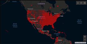 約翰霍普金斯大學統計：美逾15萬人死於武漢肺炎（圖／翻攝自JHU統計官網）