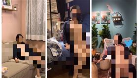 ▲女子6天前貼出一連4張在Ikea台中店裸露的照片，還表示歡迎抖內。（圖／翻攝自推特）