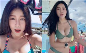 曾被謝和弦嗆「妳奶大又怎樣」的女記者，當起網紅「海女花花」。IG