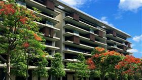 桃園，台中，新北三都會區包辦廠辦及建物轉移件數前三名，圖為鄉林建設「士林官邸」商辦建築外觀（圖／鄉林不動產研究室）