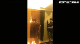 特勤隊,攻堅,破門,防爆門,新北,中和,刑事局,詐騙機房,　翻攝畫面