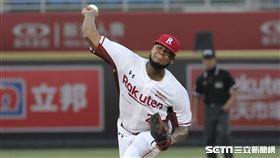 ▲樂天桃猿先發投手霸能。（圖／記者劉彥池攝影）