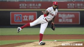 ▲樂天桃猿先發投手霸能。（圖／記者劉彥池攝影）