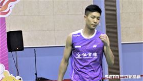 東奧模擬賽,周天成,羽球。（圖／記者劉家維攝影）